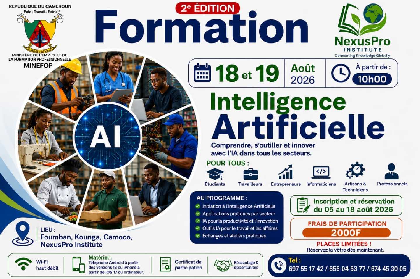 Affiche officielle formation IA NexusPro